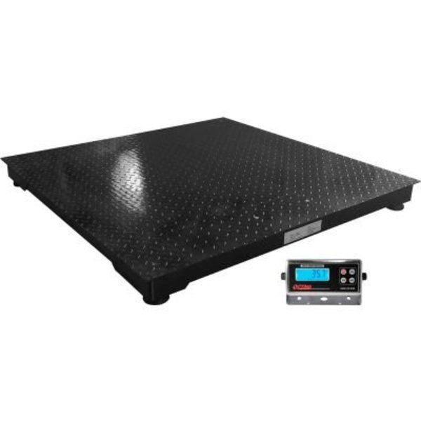 Optima Scale Mfg. Optima 916 Series Heavy Duty Pallet Scale With LED Indicator, 5'x5', 5,000 lb x 1 lb OP-916-5x5-5-NNLED